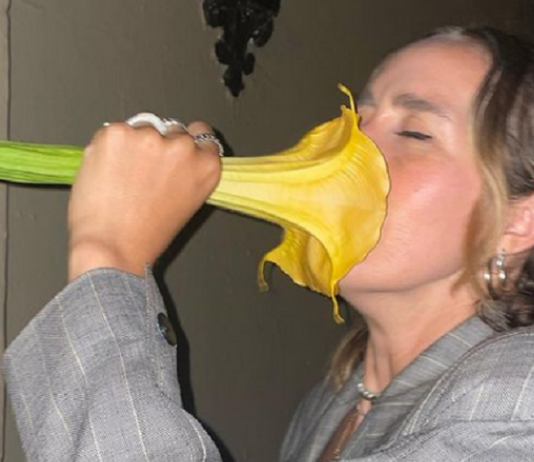 Tiktoker se grabó inhalando hermosa flor sin saber que era venenosa: vivió duro problema de salud